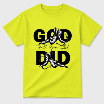 Sneaker match tees – Sneaker Tees To Match Air Foamposite Pro Black Shoes – God Did Tee Safety Green 2