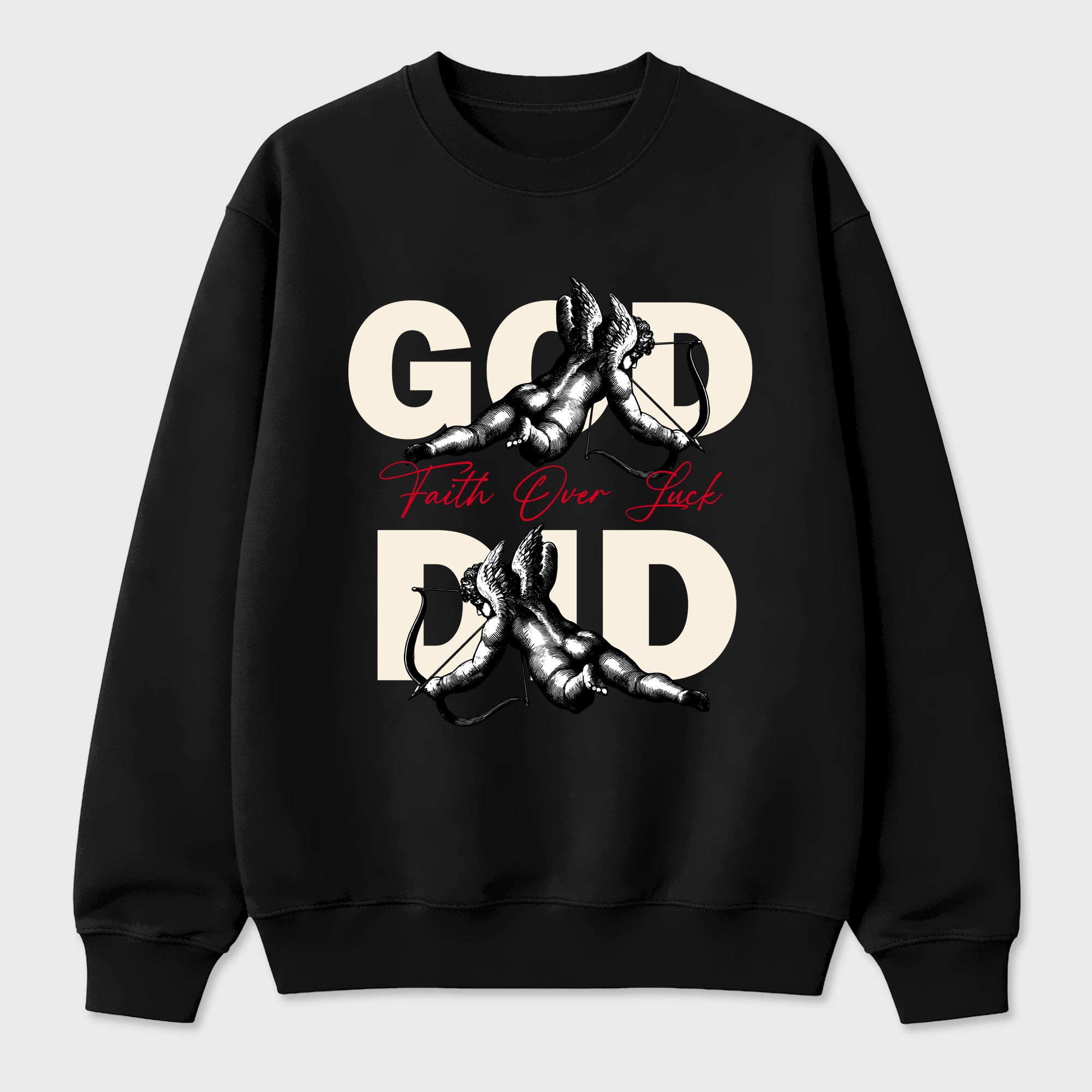 Sneaker match tees – Sneaker Tees To Match Air Jordan 1 Flight Club Shoes – God Did Tee Black 2