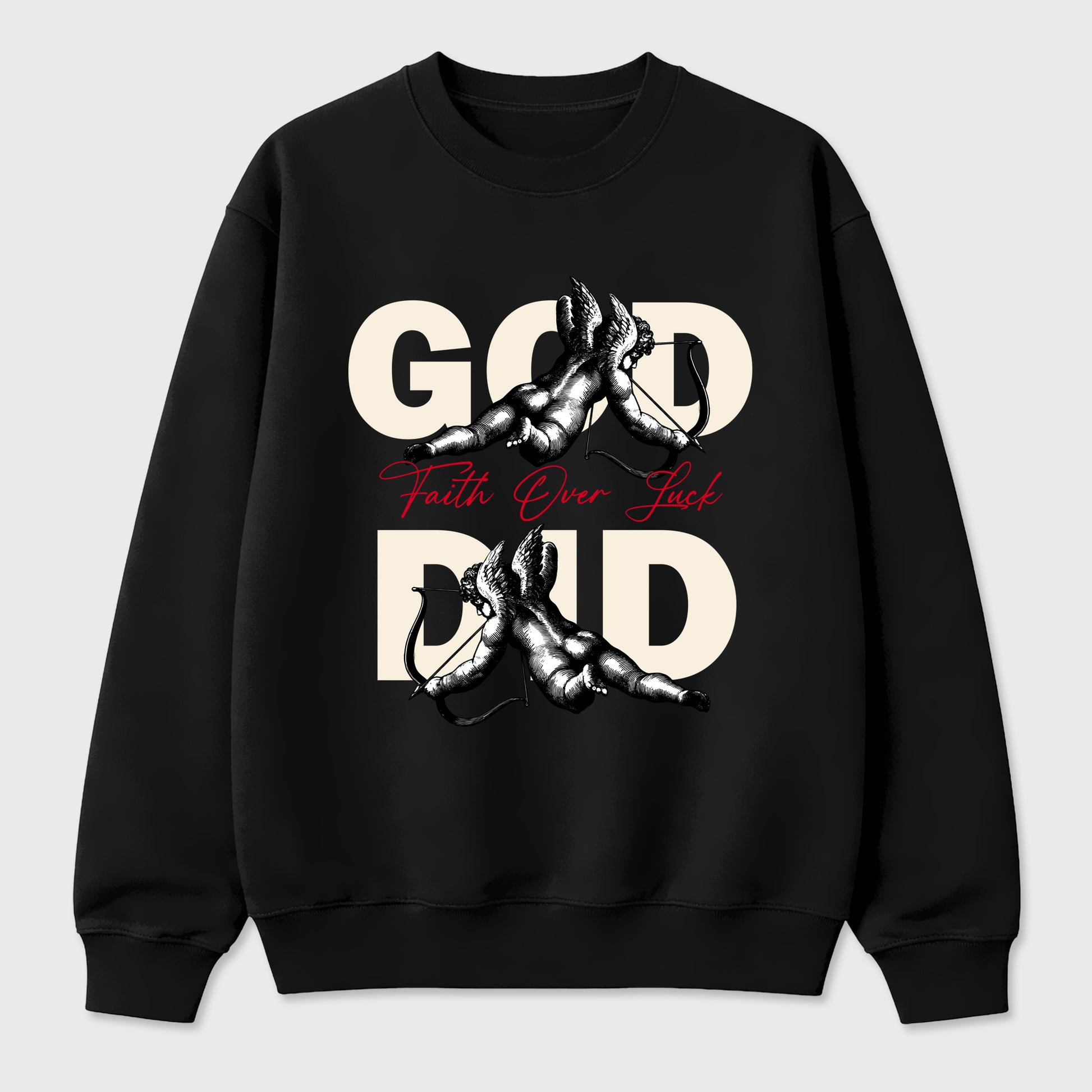 Sneaker match tees – Sneaker Tees To Match Air Jordan 1 Flight Club Shoes – God Did Tee Black 2