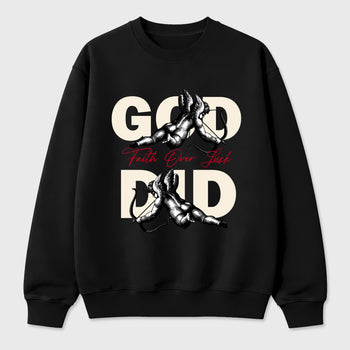 Sneaker match tees – Sneaker Tees To Match Air Jordan 1 Flight Club Shoes – God Did Tee Black 2