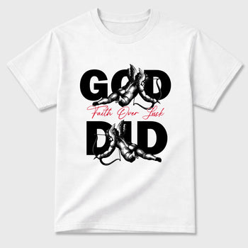 Sneaker match tees – Sneaker Tees To Match Air Jordan 1 Flight Club Shoes – God Did Tee White 2