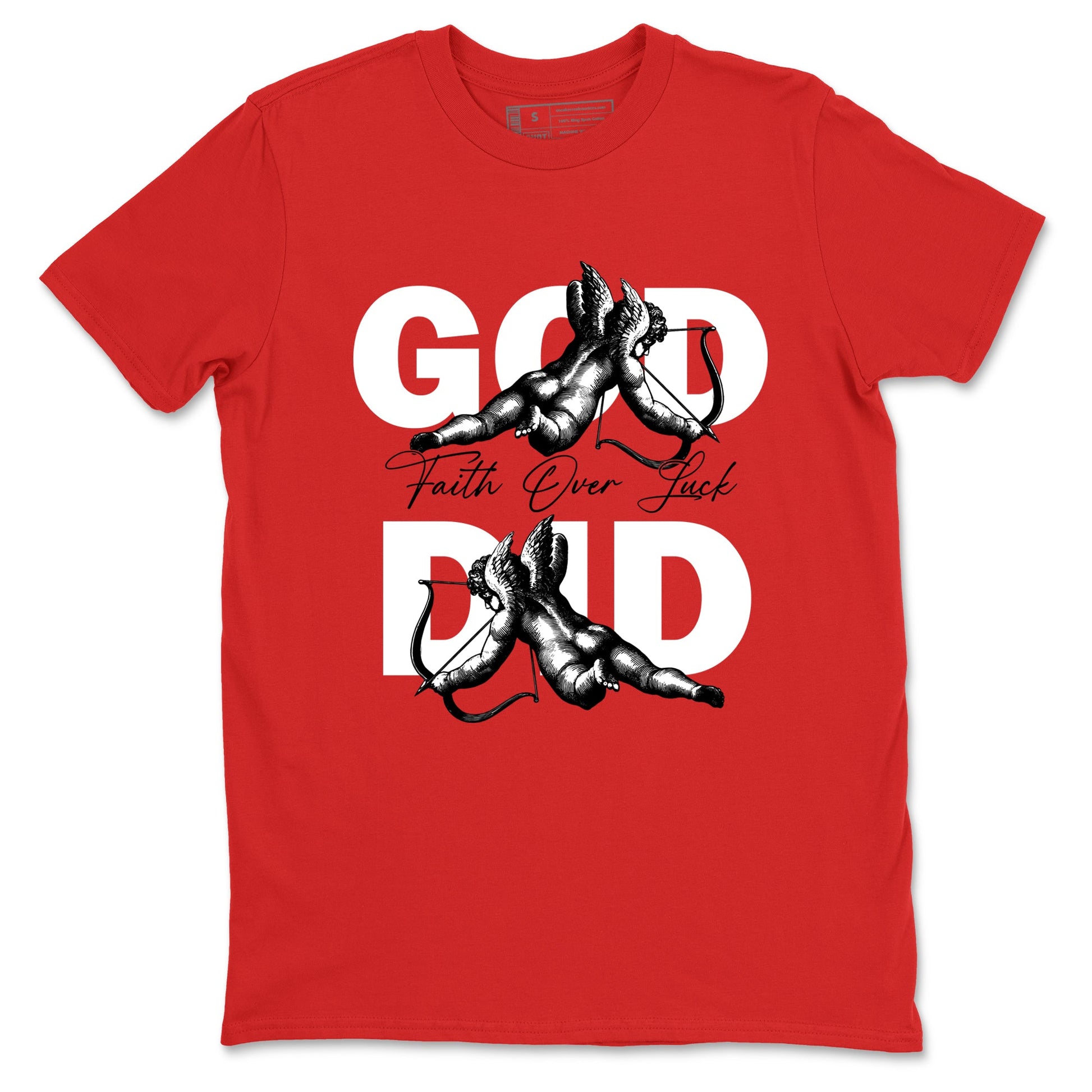 Best Sneakerfit graphic tee – Sneaker Tees To Match Air Jordan 1 Low Chicago Sneakers – God Did Tee Red 2