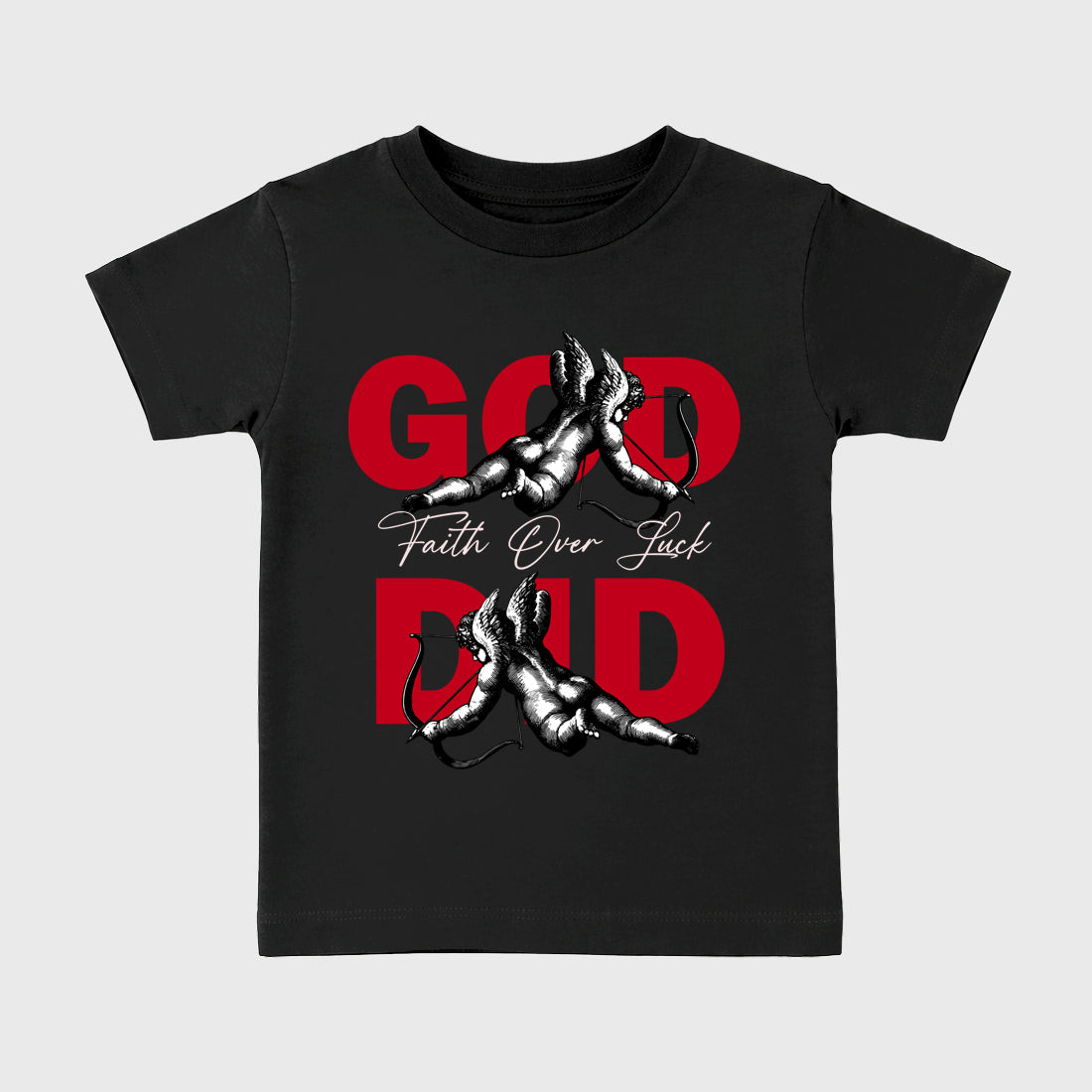 God Did Baby & Kids Graphic T-Shirt featuring original artwork designed to match the Air Jordan 1 Nails and Grails. Black 2 Kids Graphic Tee.