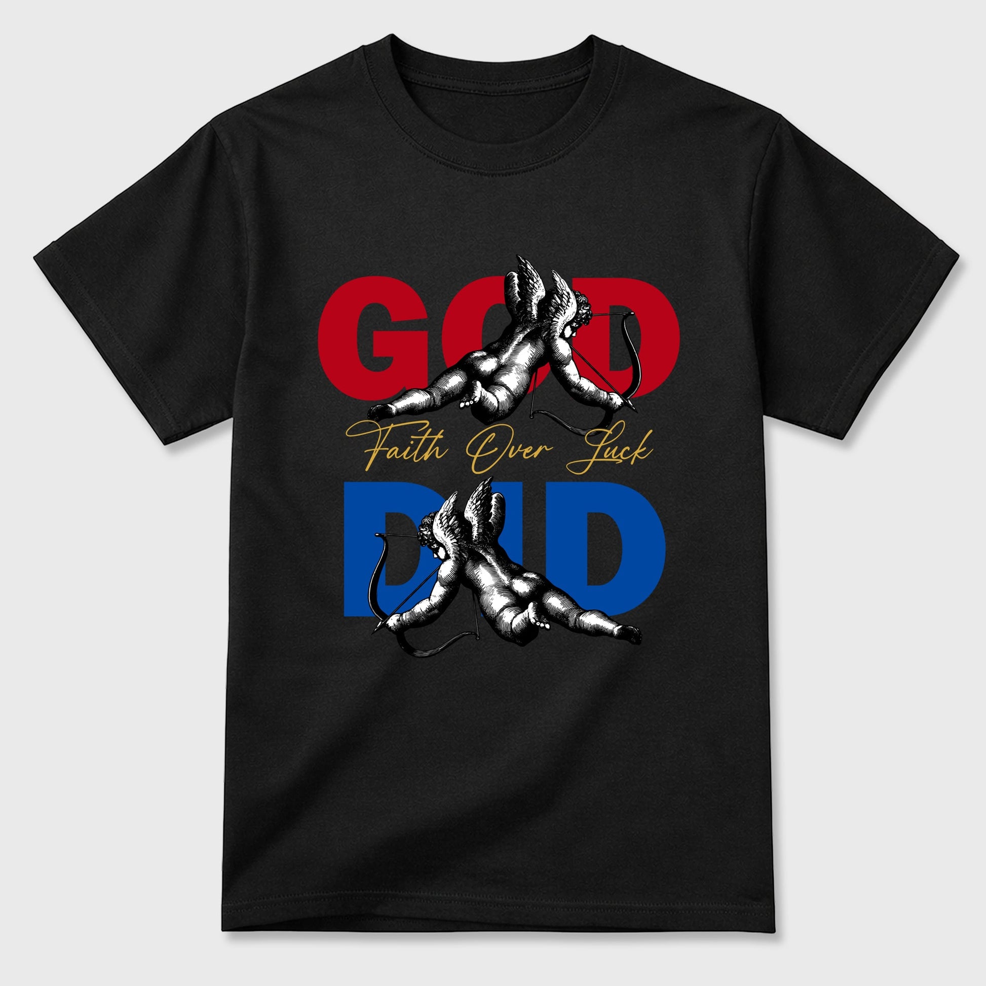 Sneaker match tees – Sneaker Tees To Match Air Jordan 1 Union x Fragment Shoes – God Did Tee Black 2