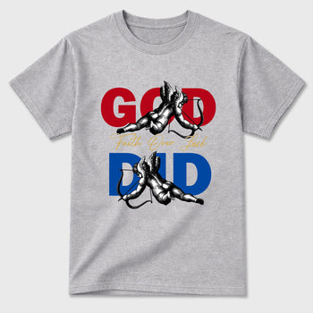 Sneaker match tees – Sneaker Tees To Match Air Jordan 1 Union x Fragment Shoes – God Did Tee Heather Grey 2