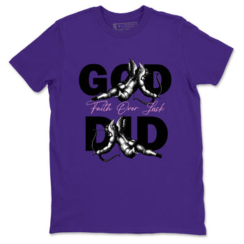 Sneaker Threads – Sneaker Tees To Match Air Jordan 11 Canyon Purple – God Did Graphic Tee Purple 2. Perfect for Jordan releases 2025 colorways.