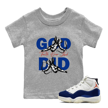 Sneaker Threads – Sneaker Tees To Match Air Jordan 11 Rare Air – God Did Youth Graphic Tee Heather Grey 1. Perfect for Jordan releases 2025 colorways.