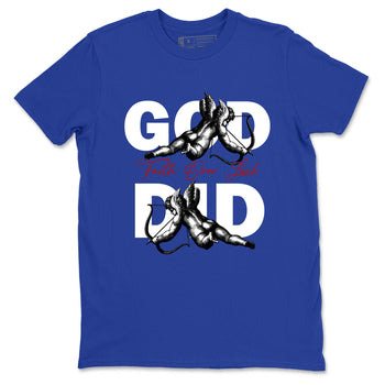 Sneaker Threads – Sneaker Tees To Match Air Jordan 11 Rare Air – God Did Graphic Tee Royal Blue 2. Perfect for Jordan releases 2025 colorways.