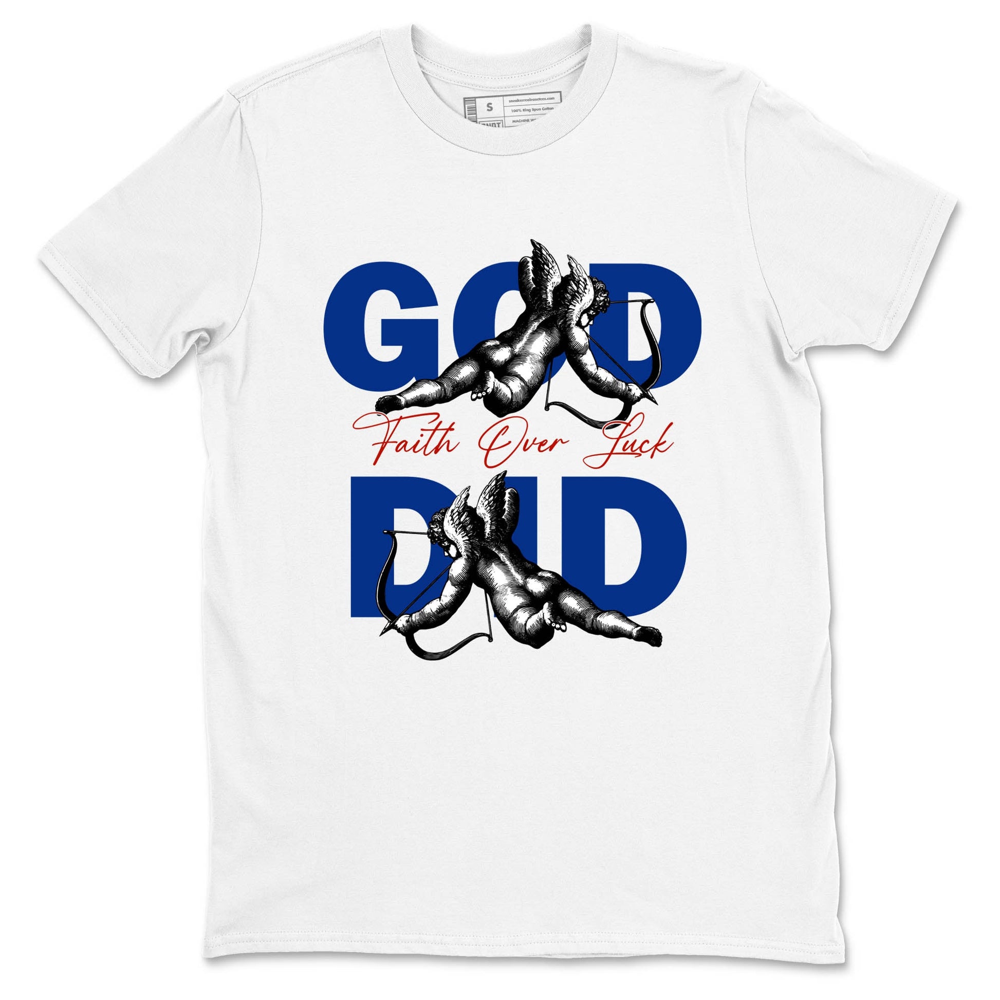 Sneaker Threads – Sneaker Tees To Match Air Jordan 11 Rare Air – God Did Graphic Tee White 2. Perfect for Jordan releases 2025 colorways.