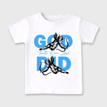Sneaker match tees – Sneaker Tees To Match Air Jordan 11 University Blue Shoes – God Did Kids T-Shirt White 2