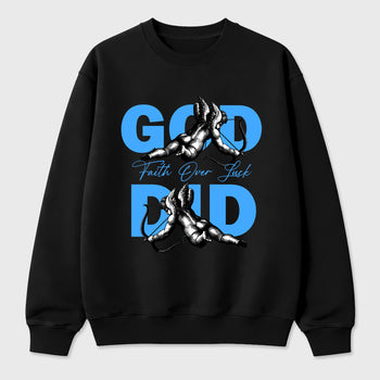 Sneaker match tees – Sneaker Tees To Match Air Jordan 11 University Blue Shoes – God Did Tee Black 2