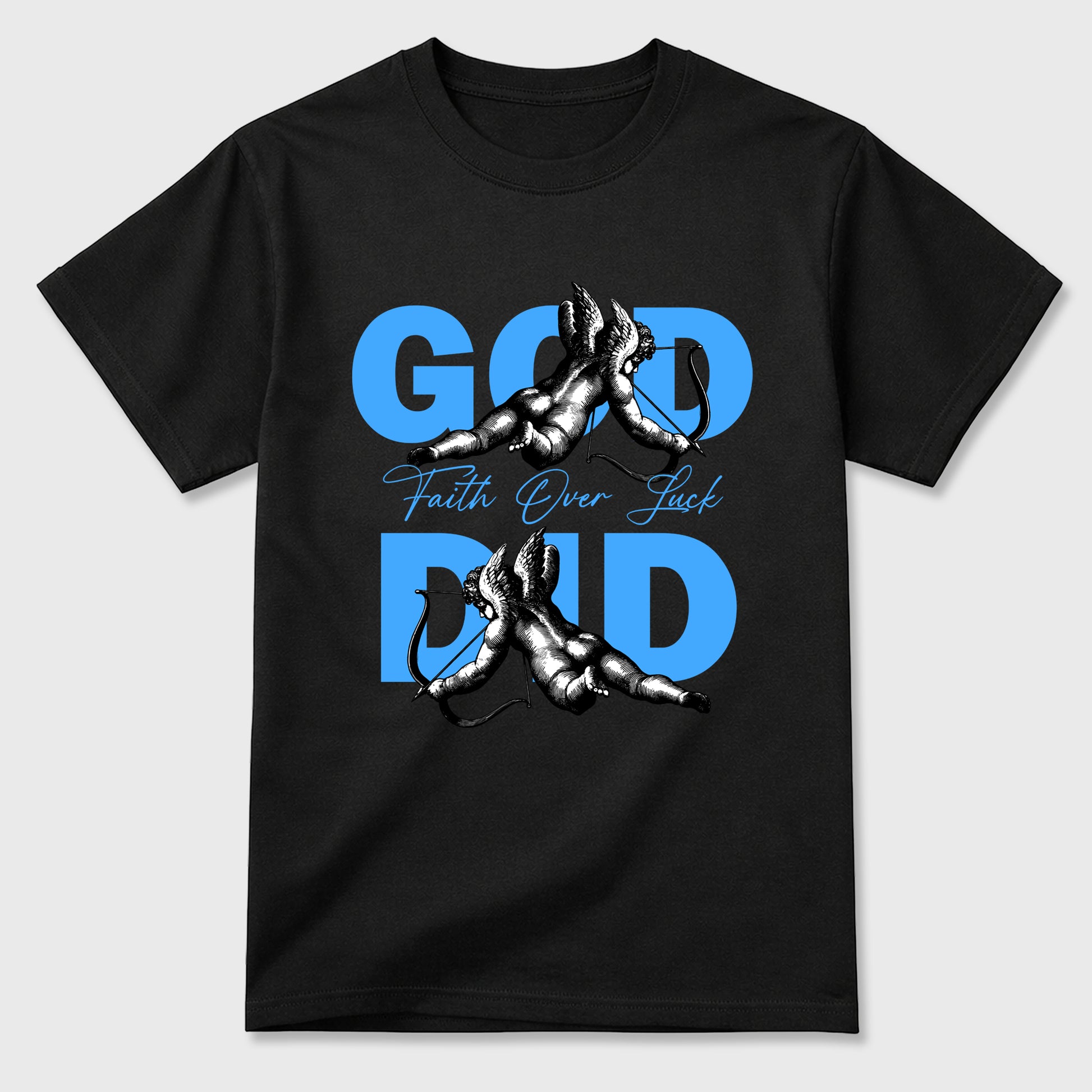 Sneaker match tees – Sneaker Tees To Match Air Jordan 11 University Blue Shoes – God Did Tee Black 2
