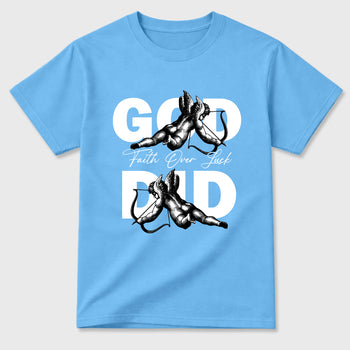 Sneaker match tees – Sneaker Tees To Match Air Jordan 11 University Blue Shoes – God Did Tee Carolina Blue 2