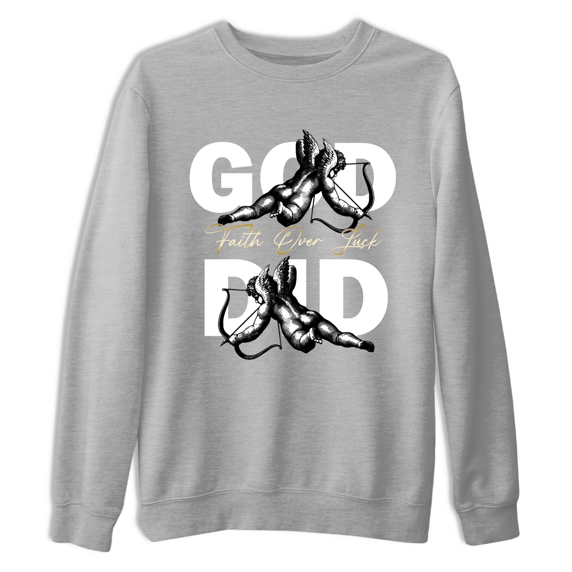 Best Sneakerfit graphic tee – Sneaker Tees To Match Air Jordan 12 Taxi Sneakers – God Did Tee Heather Grey 2