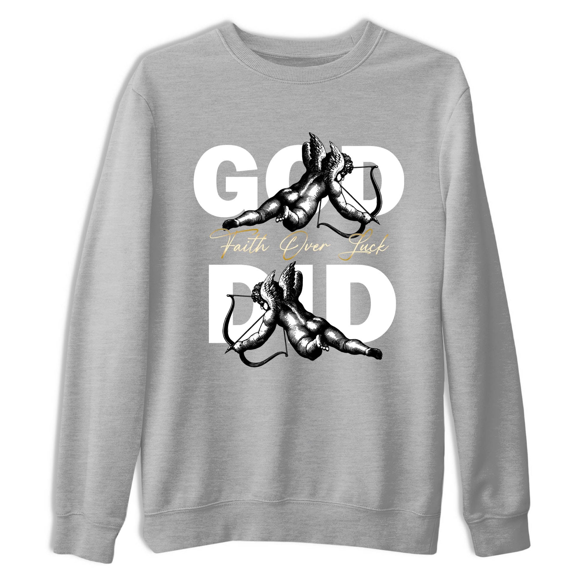 Best Sneakerfit graphic tee – Sneaker Tees To Match Air Jordan 12 Taxi Sneakers – God Did Tee Heather Grey 2
