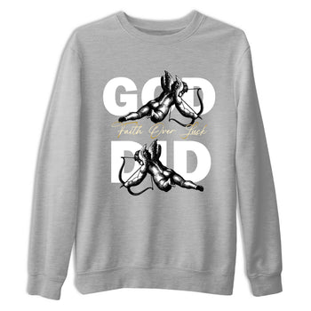 Best Sneakerfit graphic tee – Sneaker Tees To Match Air Jordan 12 Taxi Sneakers – God Did Tee Heather Grey 2