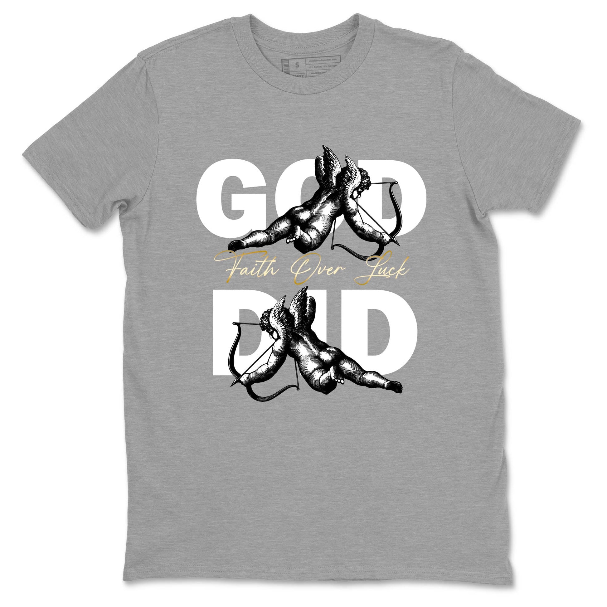 Best Sneakerfit graphic tee – Sneaker Tees To Match Air Jordan 12 Taxi Sneakers – God Did Tee Heather Grey 2