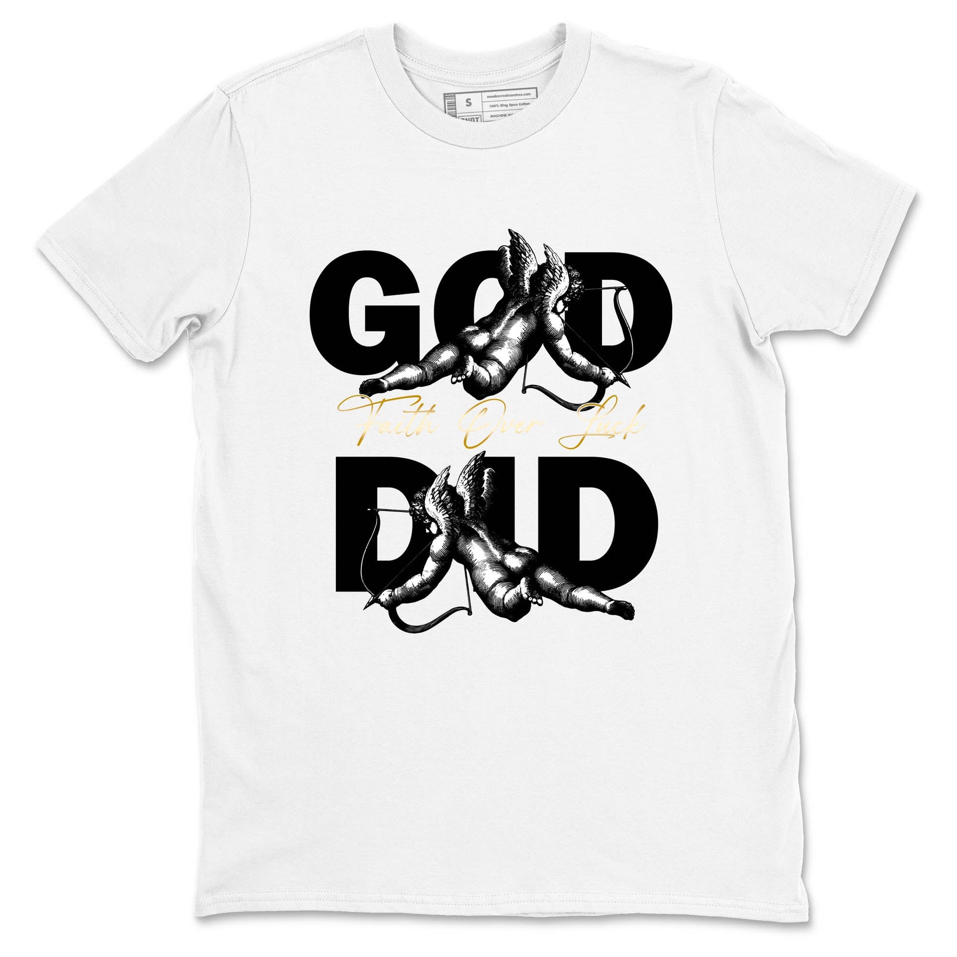 Best Sneakerfit graphic tee – Sneaker Tees To Match Air Jordan 12 Taxi Sneakers – God Did Tee White 2