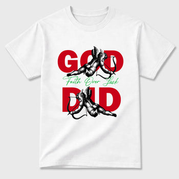 Sneaker match tees – Sneaker Tees To Match Air Jordan 13 University Red Shoes – God Did Tee White 2