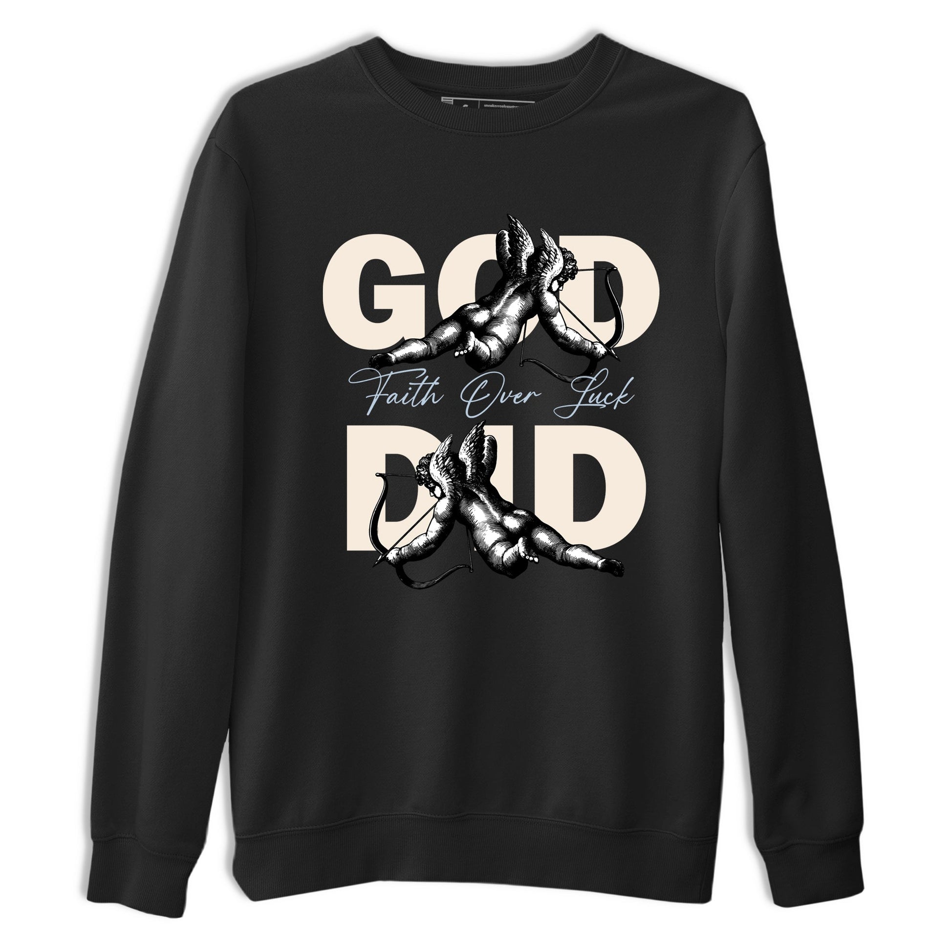 Sneaker match tees – Sneaker Tees To Match Air Jordan 3 Champagne and Oysters Shoes – God Did Tee Black 2