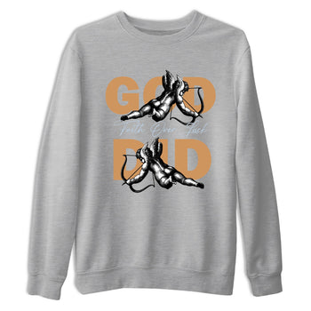 Sneaker match tees – Sneaker Tees To Match Air Jordan 3 Champagne and Oysters Shoes – God Did Tee Heather Grey 2