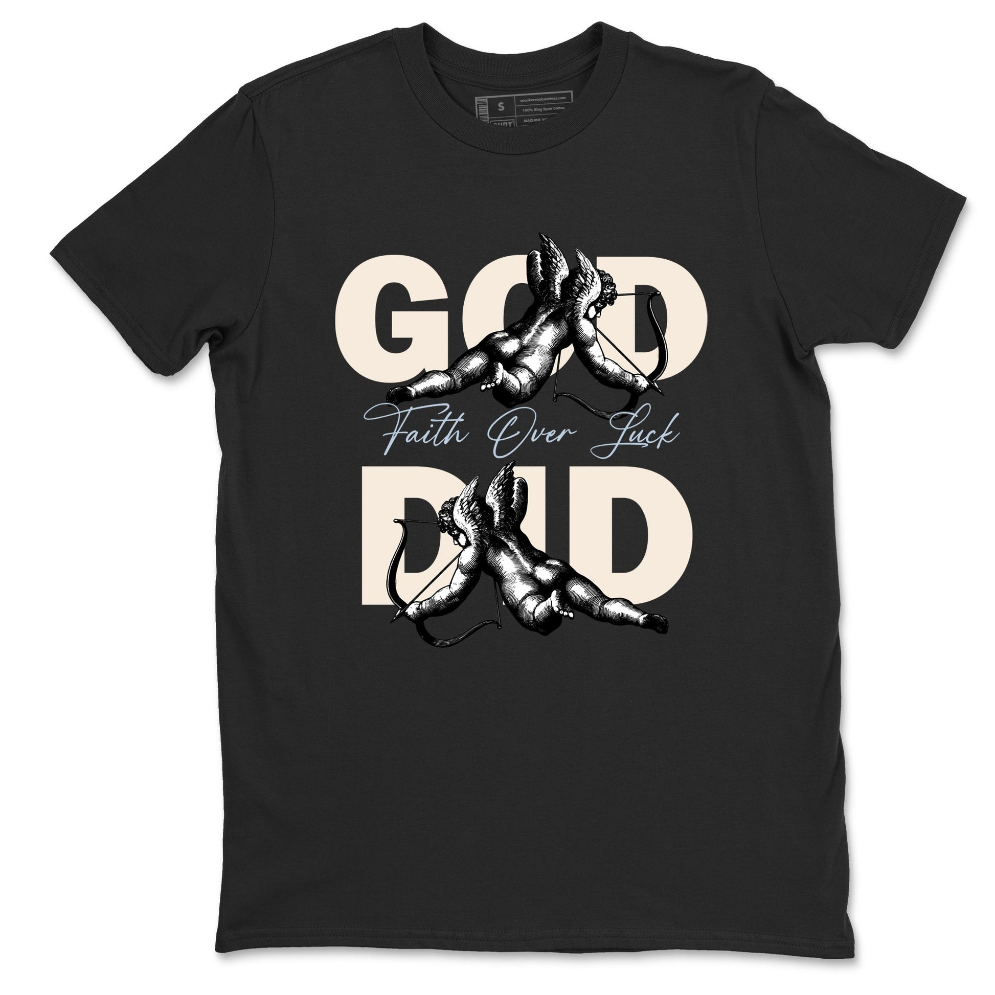 Sneaker match tees – Sneaker Tees To Match Air Jordan 3 Champagne and Oysters Shoes – God Did Tee Black 2