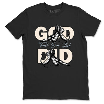 Sneaker match tees – Sneaker Tees To Match Air Jordan 3 Champagne and Oysters Shoes – God Did Tee Black 2