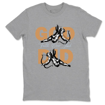 Sneaker match tees – Sneaker Tees To Match Air Jordan 3 Champagne and Oysters Shoes – God Did Tee Heather Grey 2