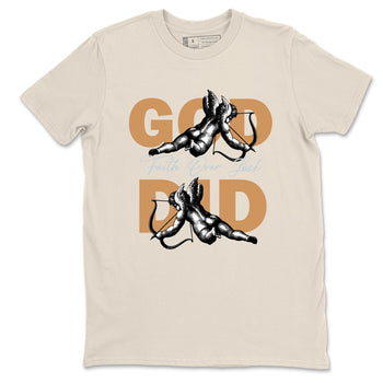 Sneaker match tees – Sneaker Tees To Match Air Jordan 3 Champagne and Oysters Shoes – God Did Tee Natural 2