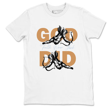 Sneaker match tees – Sneaker Tees To Match Air Jordan 3 Champagne and Oysters Shoes – God Did Tee White 2