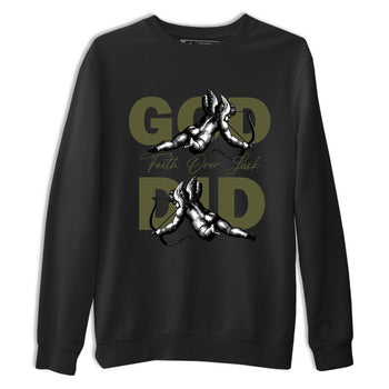 Sneaker Threads – Sneaker Tees To Match Air Jordan 3 Medium Olive – God Did Graphic Tee Black 2. Perfect for Jordan releases 2025 colorways.