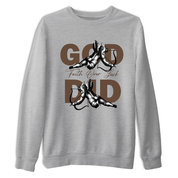 Best Christmas gifts for sneakerheads - Sneaker Tees To Match Air Jordan 4 A Ma Maniere x Dark Mocha Sneakers – God Did Tee Heather Grey 2