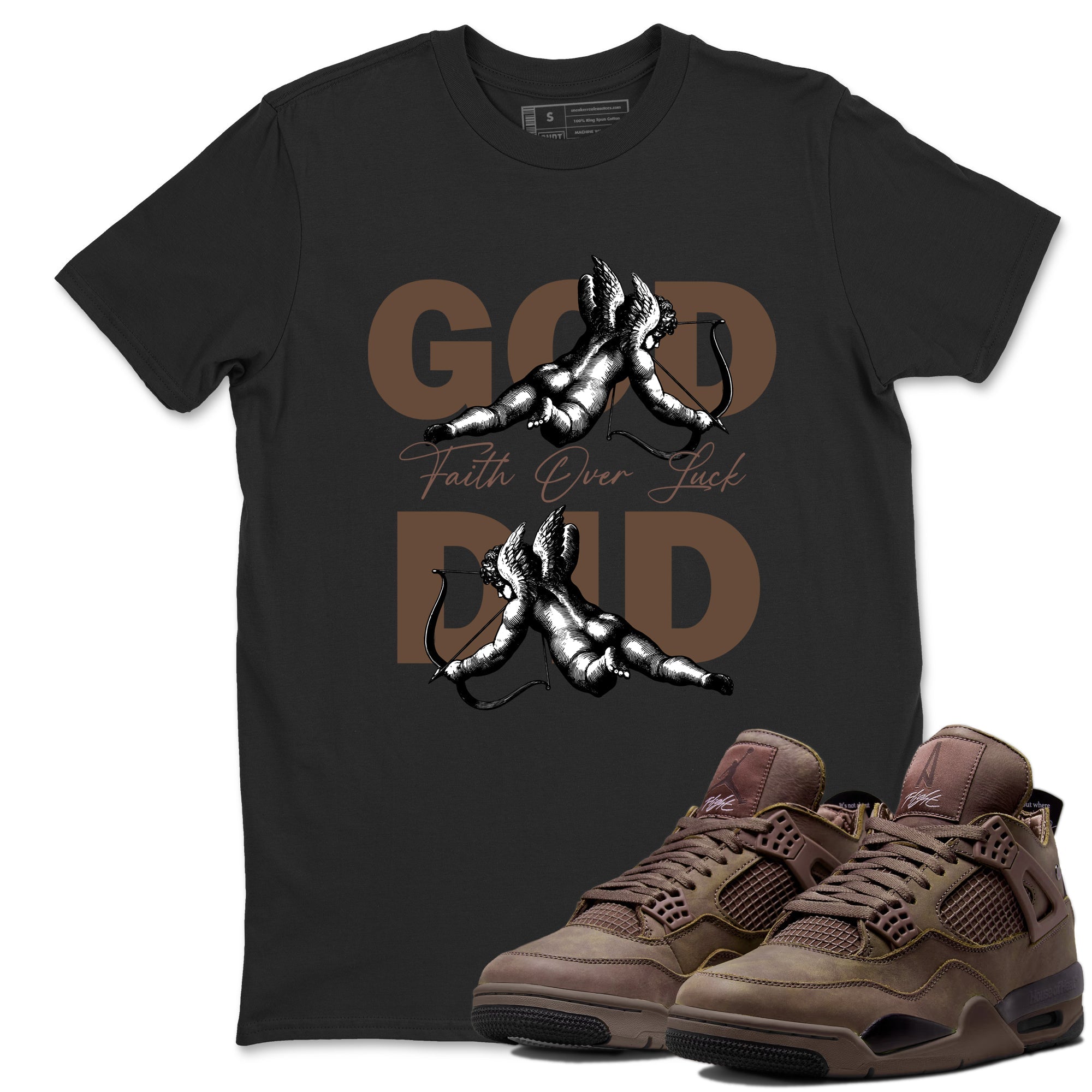 Air Jordan 4 A Ma Maniere x Dark Mocha | God Did Graphic Tee for