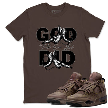 Best Christmas gifts for sneakerheads - Sneaker Tees To Match Air Jordan 4 A Ma Maniere x Dark Mocha Sneakers – God Did Tee Dark Chocolate 1