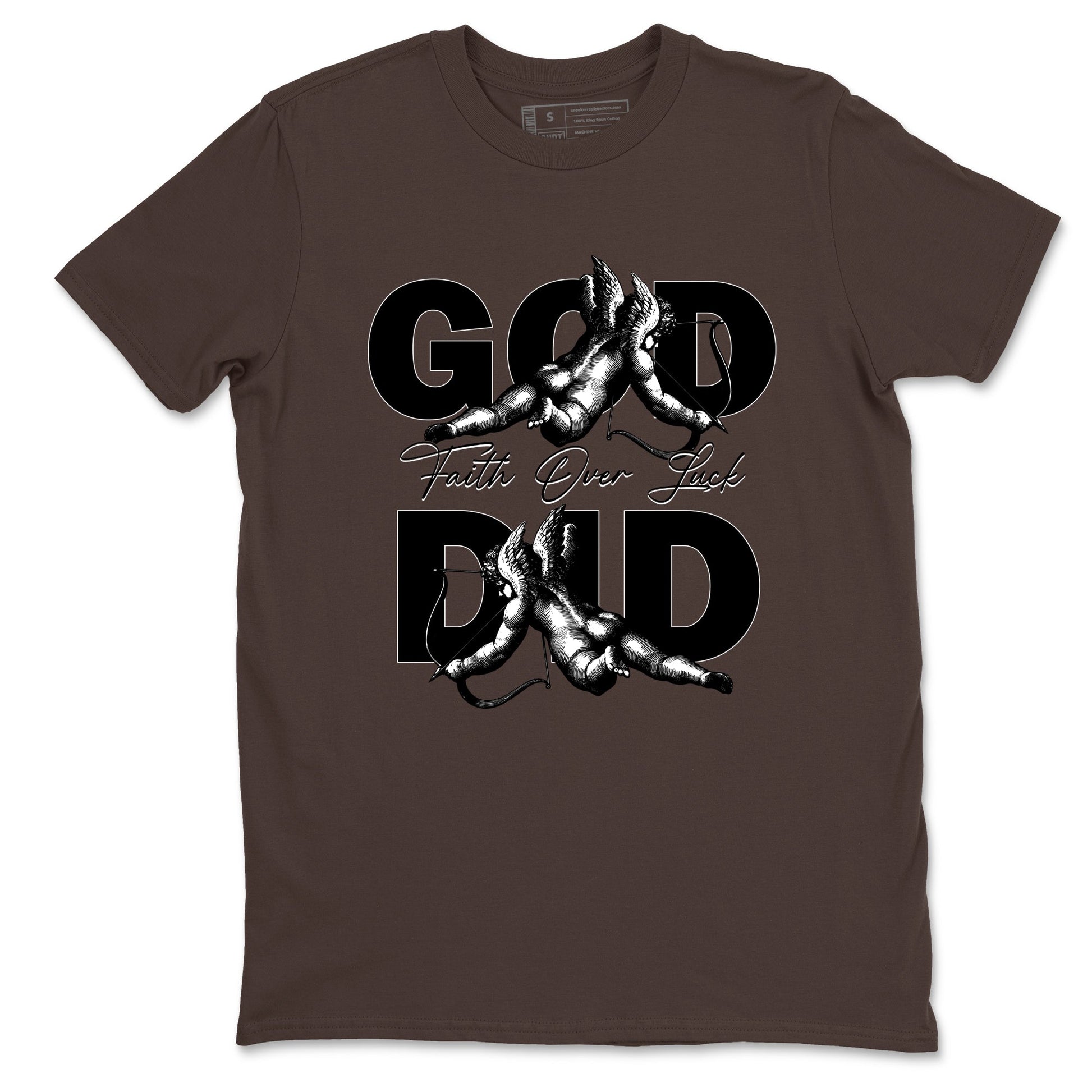 Best Christmas gifts for sneakerheads - Sneaker Tees To Match Air Jordan 4 A Ma Maniere x Dark Mocha Sneakers – God Did Tee Dark Chocolate 2
