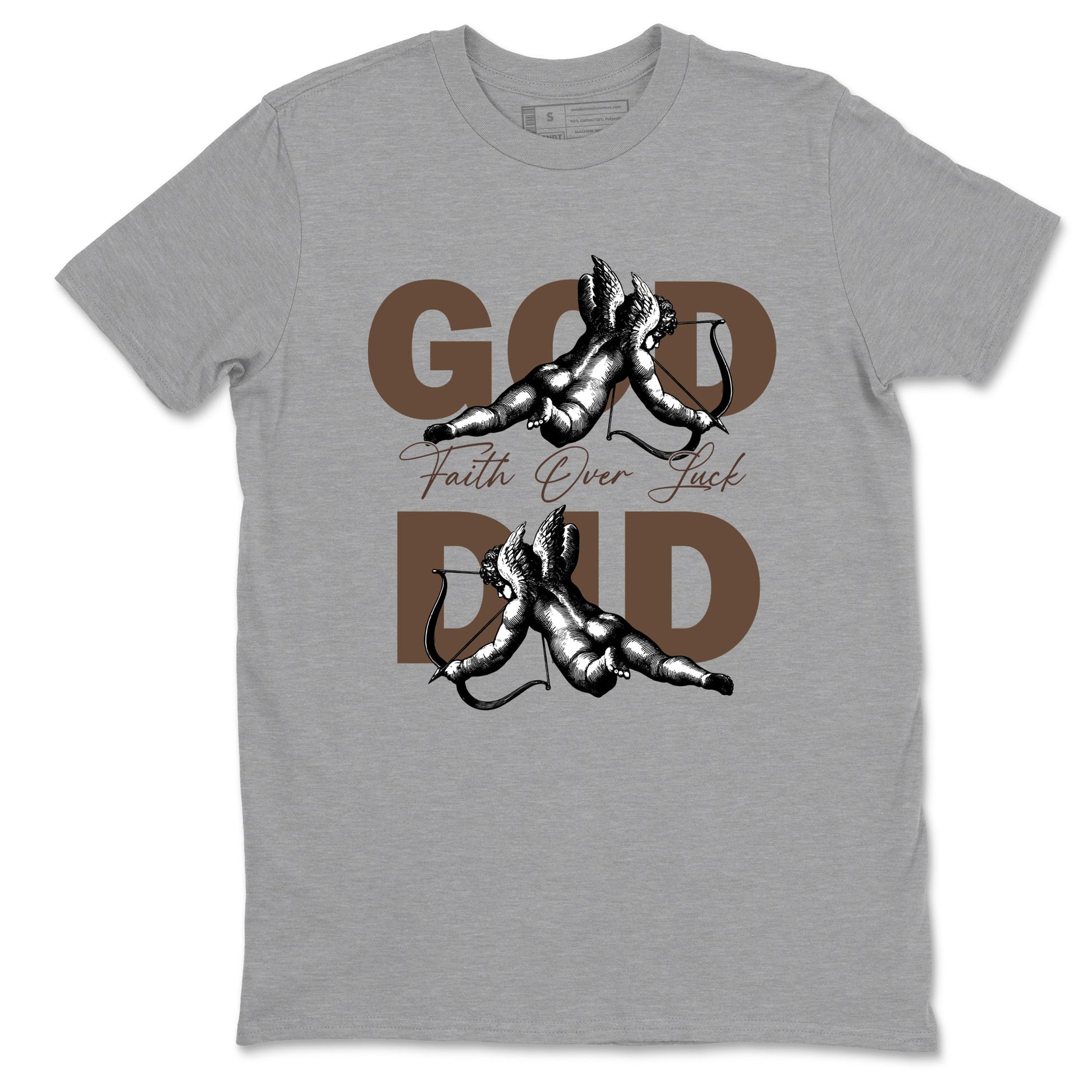 Best Christmas gifts for sneakerheads - Sneaker Tees To Match Air Jordan 4 A Ma Maniere x Dark Mocha Sneakers – God Did Tee Heather Grey 2