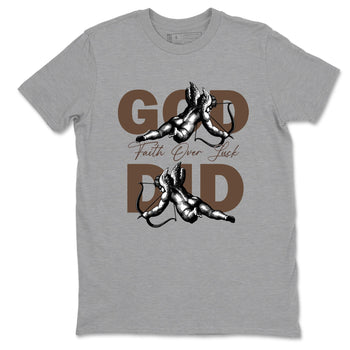 Best Christmas gifts for sneakerheads - Sneaker Tees To Match Air Jordan 4 A Ma Maniere x Dark Mocha Sneakers – God Did Tee Heather Grey 2