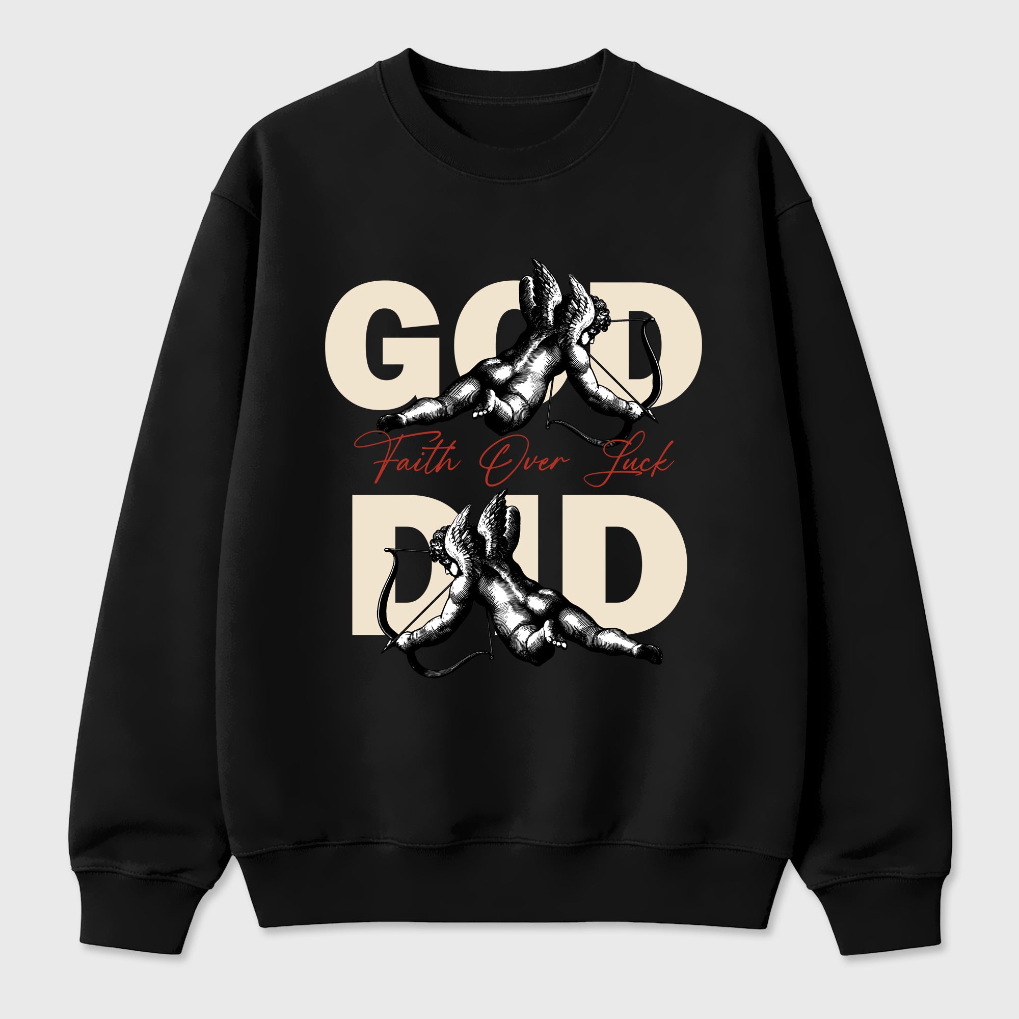 Perfect Sneakerhead Fashion Outfits – Sneaker Tees To Match Air Jordan 4 Brick After Brick Shoes – God Did Graphic Tee Black 2