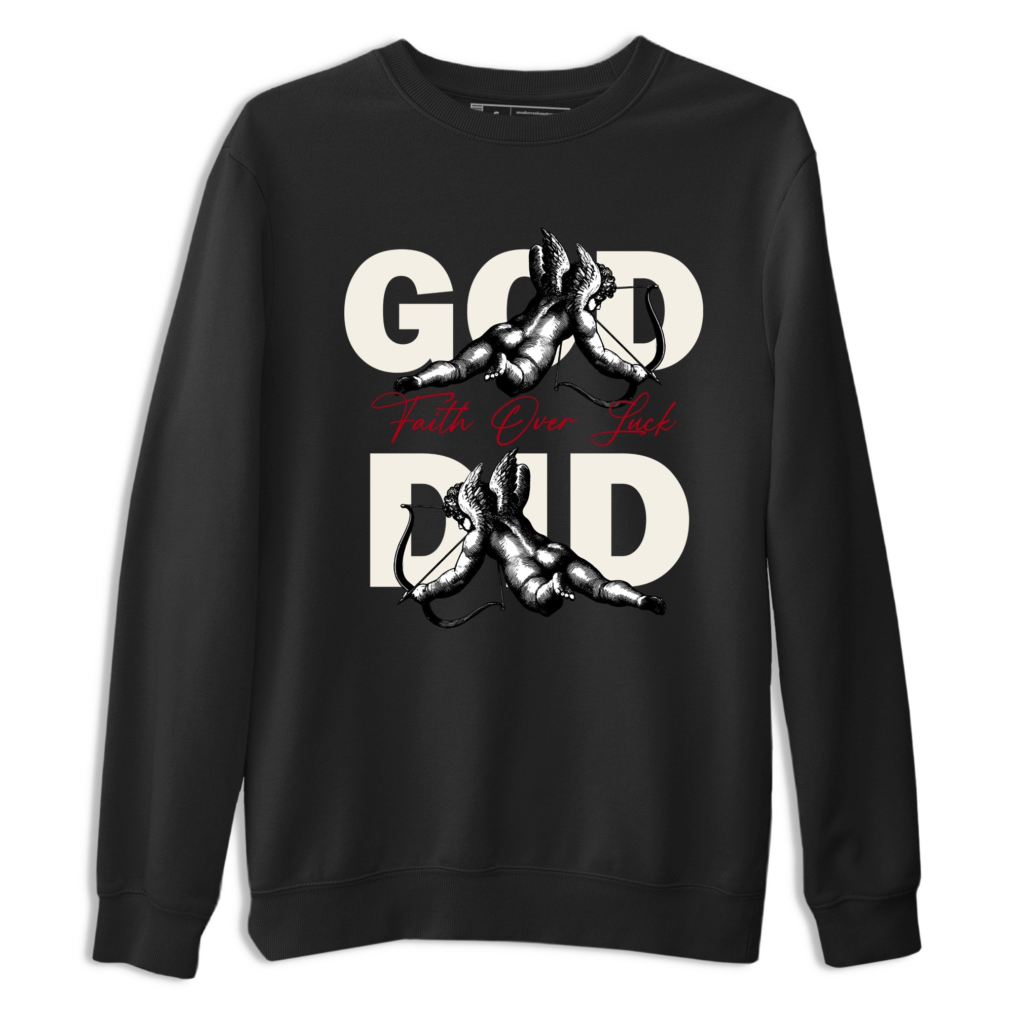 Sneaker match tees – Sneaker Tees To Match Air Jordan 4 Flight Club Shoes – God Did Tee Black 2
