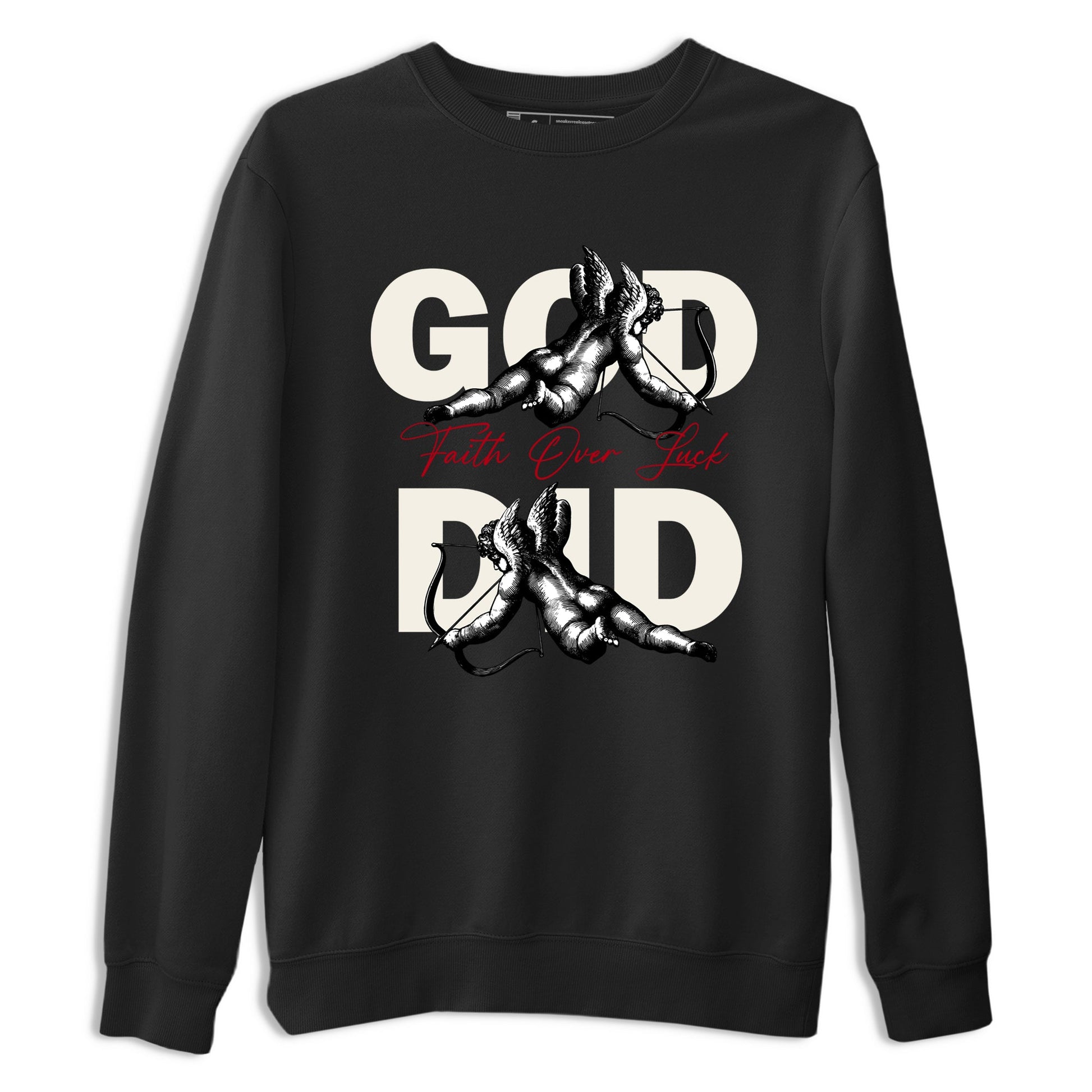 Sneaker match tees – Sneaker Tees To Match Air Jordan 4 Flight Club Shoes – God Did Tee Black 2