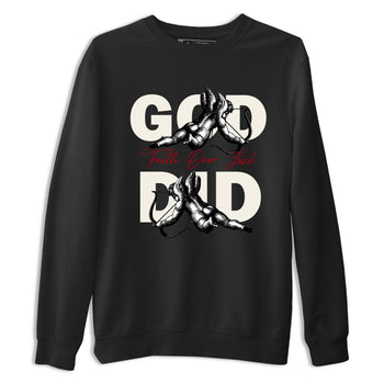 Sneaker match tees – Sneaker Tees To Match Air Jordan 4 Flight Club Shoes – God Did Tee Black 2