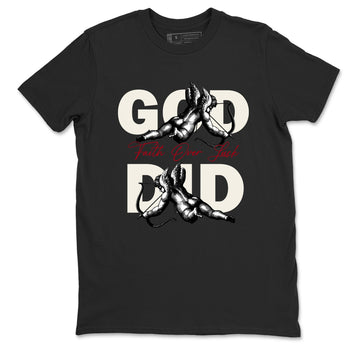 Sneaker match tees – Sneaker Tees To Match Air Jordan 4 Flight Club Shoes – God Did Tee Black 2