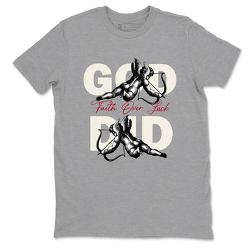 Sneaker match tees – Sneaker Tees To Match Air Jordan 4 Flight Club Shoes – God Did Tee Heather Grey 2