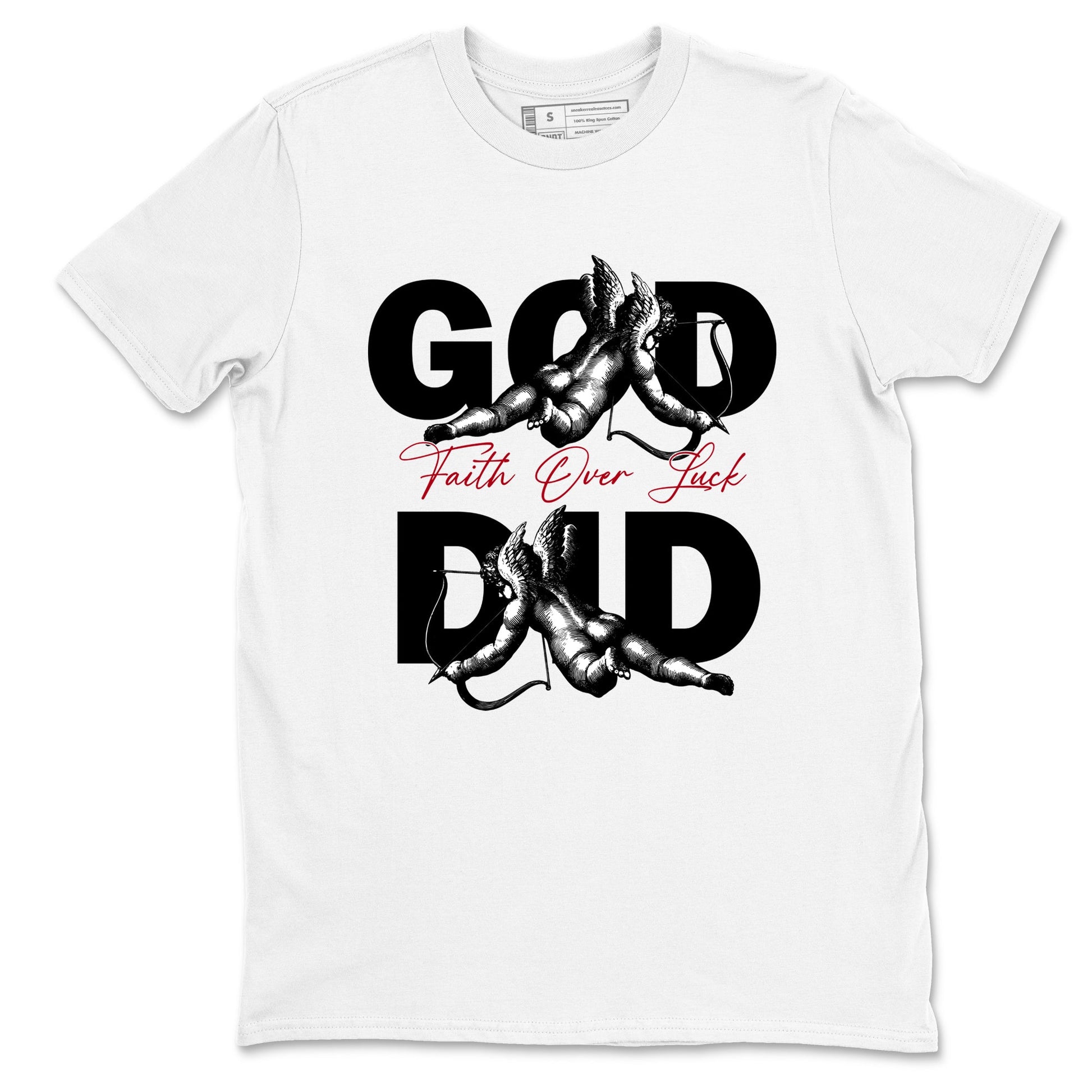 Sneaker match tees – Sneaker Tees To Match Air Jordan 4 Flight Club Shoes – God Did Tee White 2