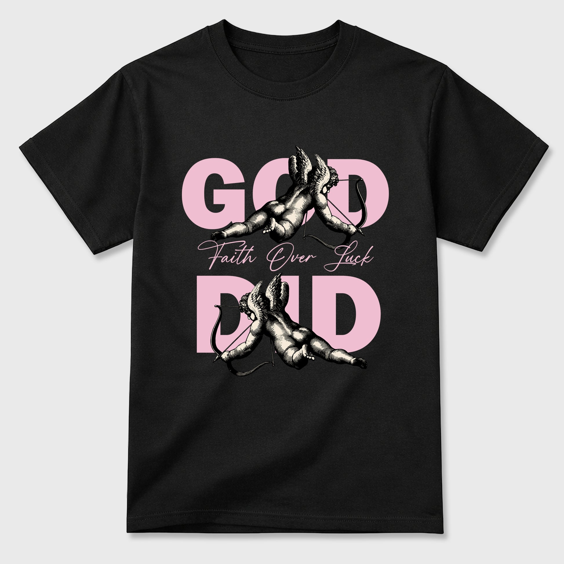 Sneaker match tees – Sneaker Tees To Match Air Jordan 4 Iced Carmine Shoes – God Did Tee Black 2