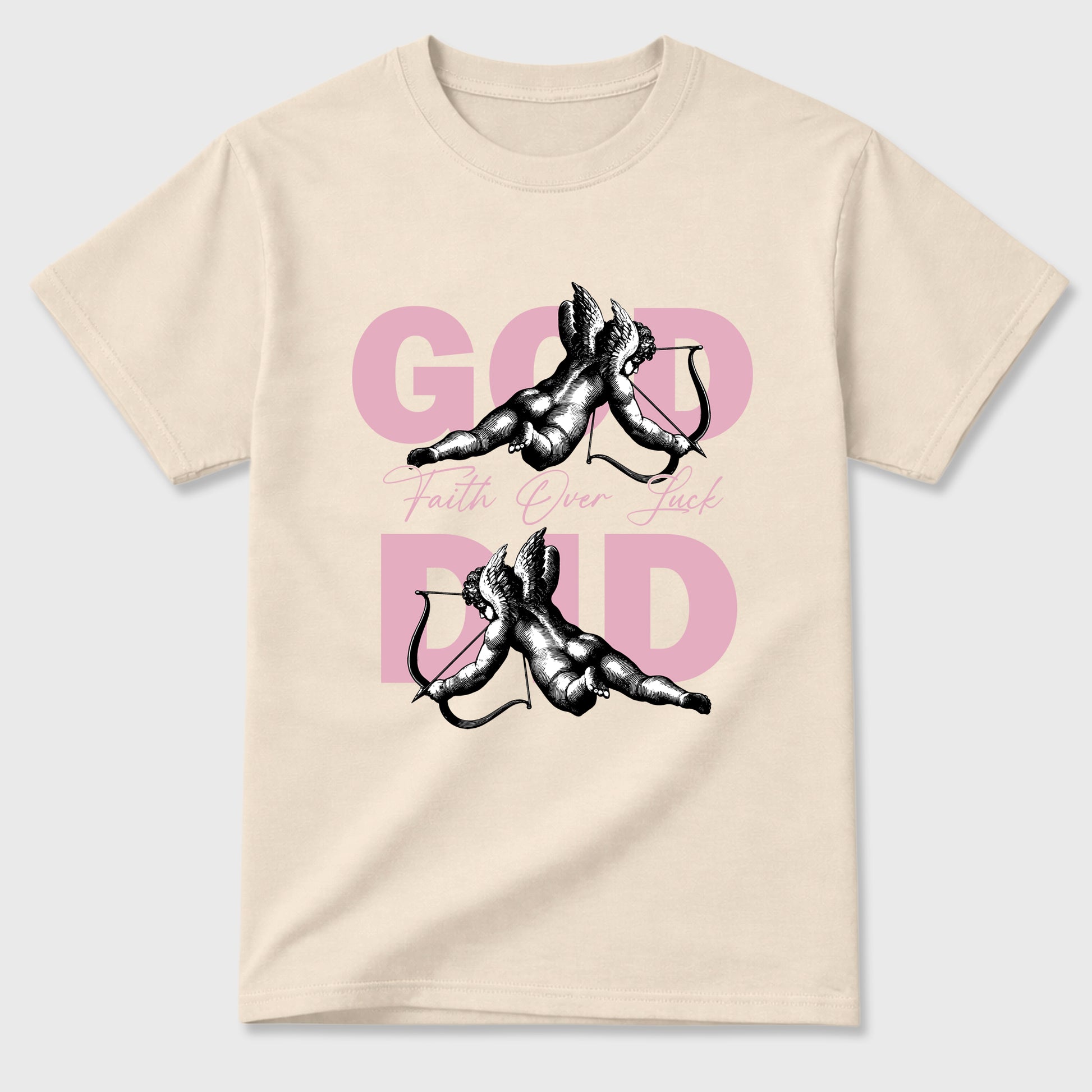 Sneaker match tees – Sneaker Tees To Match Air Jordan 4 Iced Carmine Shoes – God Did Tee Natural 2