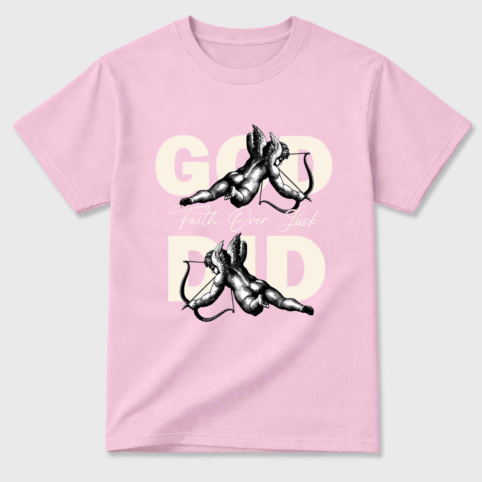 Sneaker match tees – Sneaker Tees To Match Air Jordan 4 Iced Carmine Shoes – God Did Tee Pink 2