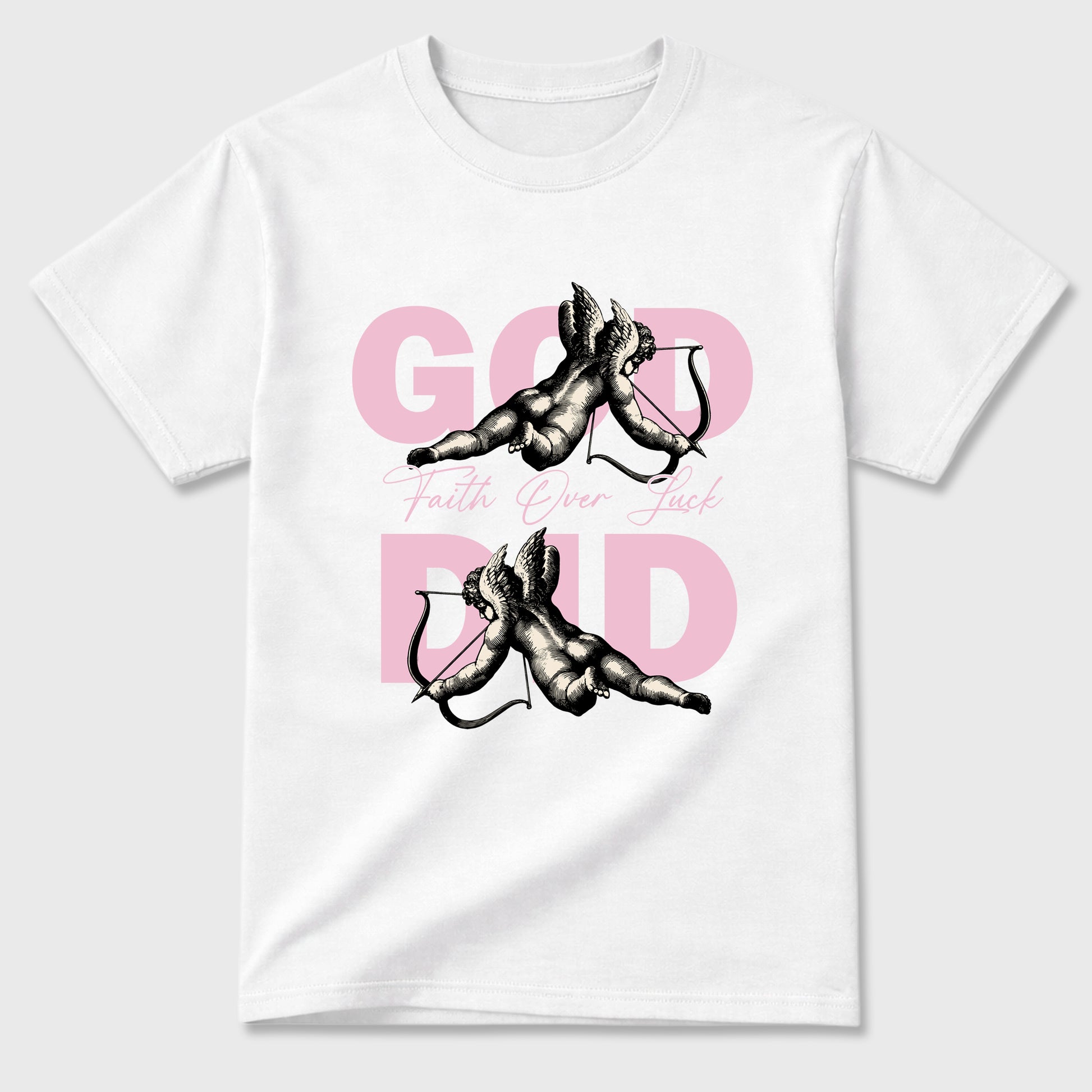 Sneaker match tees – Sneaker Tees To Match Air Jordan 4 Iced Carmine Shoes – God Did Tee White 2