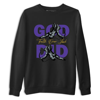 Sneaker match tees – Sneaker Tees To Match Air Jordan 4 Lakeshow Shoes – God Did Tee Black 2