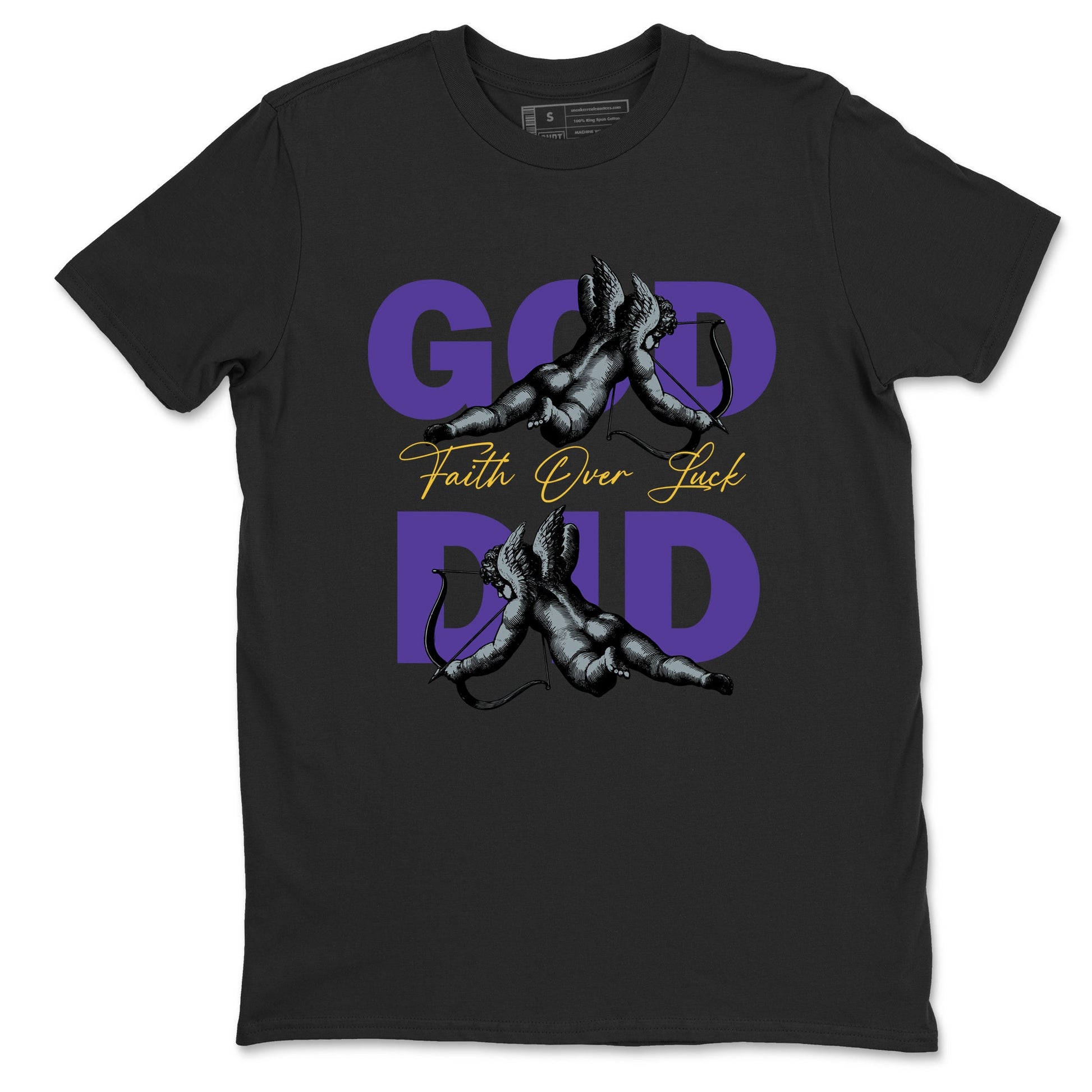Sneaker match tees – Sneaker Tees To Match Air Jordan 4 Lakeshow Shoes – God Did Tee Black 2